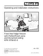 Preview for 1 page of Miele KFN 9758 iD-3 Operating And Installation Instructions