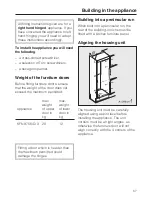 Предварительный просмотр 57 страницы Miele KFN 9758 iD-3 Operating And Installation Instructions