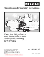 Miele KFN 9758 iD Operating And Installation Instructions preview