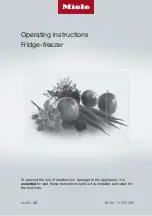 Предварительный просмотр 1 страницы Miele KFNS 7795 D Operating Instructions Manual