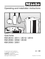 Miele KM 2030 Operating And Installation Manual preview