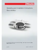 Preview for 1 page of Miele KM 2032 Operating And Installation Instructions