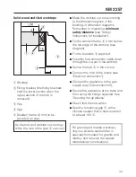 Preview for 43 page of Miele KM 2256 Operating And Installation Manual