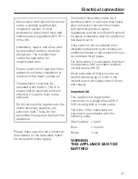 Предварительный просмотр 47 страницы Miele KM 2312 Operating And Installation Instructions