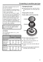 Предварительный просмотр 53 страницы Miele KM 3010 Operating And Installation Instructions