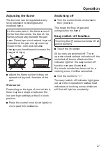 Предварительный просмотр 27 страницы Miele KM 3034 Operating And Installation Instructions