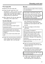 Предварительный просмотр 33 страницы Miele KM 3034 Operating And Installation Instructions