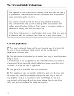 Preview for 10 page of Miele KM 3054 Operating And Installation Instructions