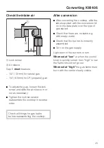 Предварительный просмотр 25 страницы Miele KM 320 Converting Instructions