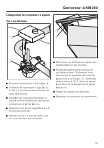 Предварительный просмотр 39 страницы Miele KM 320 Converting Instructions