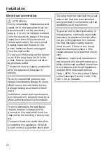 Предварительный просмотр 52 страницы Miele KM 3464 Operating And Installation Instructions