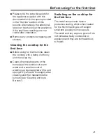 Preview for 21 page of Miele KM 362 G Operating Instructions Manual