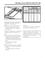 Preview for 13 page of Miele KM 404 Installation Instructions Manual