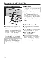 Preview for 16 page of Miele KM 404 Installation Instructions Manual