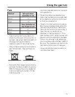 Предварительный просмотр 15 страницы Miele KM 405 Operating Instructions Manual