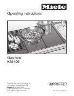 Miele KM 406 Operating Instructions Manual preview