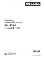 Miele KM 408-1 Operating Instructions Manual preview