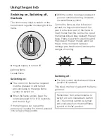 Предварительный просмотр 12 страницы Miele KM 417 Operating Instructions Manual