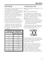 Preview for 19 page of Miele KM 418 Operating Instructions Manual