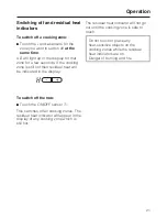 Preview for 21 page of Miele KM 418 Operating Instructions Manual