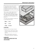 Preview for 27 page of Miele KM 443 Operating Instructions Manual