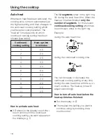 Preview for 18 page of Miele KM 451 Operating Instructions Manual