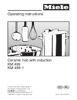 Miele KM 499 Operating Instructions Manual preview
