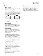 Предварительный просмотр 21 страницы Miele KM 520 Operating And Installation Instructions