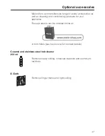 Предварительный просмотр 27 страницы Miele KM 520 Operating And Installation Manual