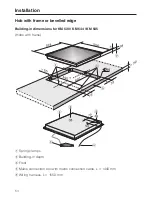 Предварительный просмотр 54 страницы Miele KM 530 Operating And Installation Manual