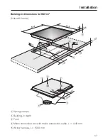 Предварительный просмотр 57 страницы Miele KM 530 Operating And Installation Manual