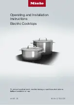 Preview for 1 page of Miele KM 5621 Operating And Installation Instructions