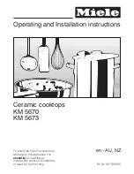 Miele KM 5670 Operating And Installation Instructions предпросмотр