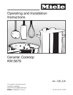 Preview for 1 page of Miele KM 5676 Operating And Installation Instructions