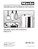 Miele KM 5773 Operating And Installation Instructions предпросмотр