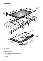 Preview for 58 page of Miele KM 5840 Operating And Installation Instructions