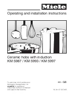 Preview for 1 page of Miele KM 5987 Operating And Installation Instructions