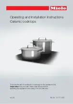 Miele KM 6002 Operating And Installation Instructions preview