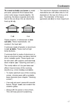 Preview for 17 page of Miele KM 6002 Operating And Installation Instructions