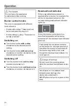 Preview for 20 page of Miele KM 6002 Operating And Installation Instructions