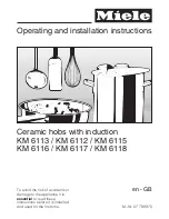 Miele KM 6113 Operating And Installation Manual preview