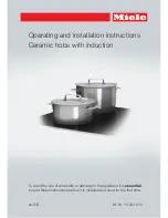 Preview for 1 page of Miele KM 6325-1 Operating And Installation Instructions