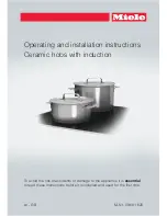 Preview for 1 page of Miele KM 6325 Operating And Installation Instructions