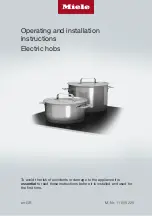 Preview for 1 page of Miele KM 6520 FL Operating And Installation Instructions