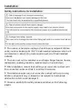 Preview for 54 page of Miele KM 6520 FL Operating And Installation Instructions