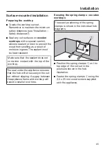 Preview for 65 page of Miele KM 6520 FL Operating And Installation Instructions