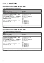 Preview for 74 page of Miele KM 6520 FL Operating And Installation Instructions