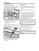 Предварительный просмотр 62 страницы Miele KM 6564 FL Operating And Installation Instructions