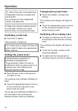 Preview for 30 page of Miele KM 7200 FR Operating And Installation Instructions