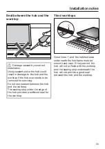 Preview for 59 page of Miele KM 7200 FR Operating And Installation Instructions